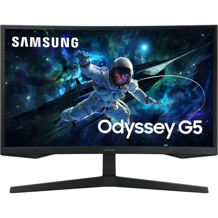 Samsung Odyssey G5 Monitor 27" LED VA Curvo QHD 165Hz FreeSync - Respuesta 1ms - Angulo de Vision 178º - HDMI, DisplayPort - VESA 75x75mm
