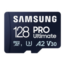 Samsung PRO Ultimate Tarjeta Micro SDXC 128GB UHS-I U3 A2 V30 con Adaptador SD