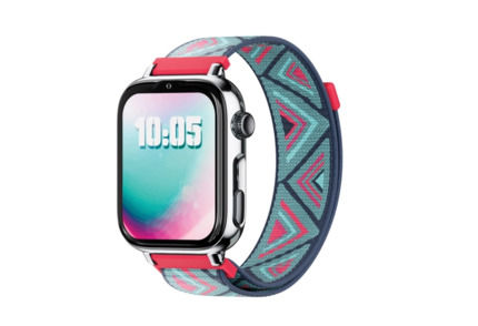 Savefamily Reloj Inteligente Infantil SaveWatch Plus 2 - Pantalla Amoled - Carcasa Plateada - Correa Tela Tribeca