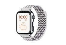 Savefamily Reloj Inteligente Infantil SaveWatch Plus 2 - Pantalla Amoled - Carcasa Plateada - Correa Tela Zigzag