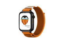 Savefamily Reloj Inteligente Infantil Savewatch Plus Edicion Valencia C.F. con GPS y Llamada - Correa Tela Naranja
