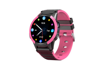 Savefamily Reloj Inteligente Infantil Slim con GPS y Llamada - IPX7 - Camara Lateral - Pantalla IPS 1,28" - Color Rosa