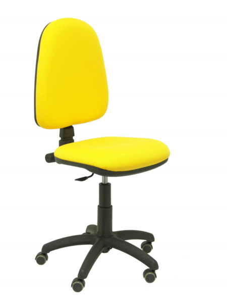 Silla de oficina Ayna bali amarillo ruedas de parqué (1)