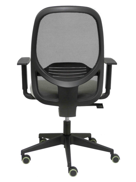 Silla de oficina Cilanco negra malla negra asiento bali gris brazo regulable. (6)