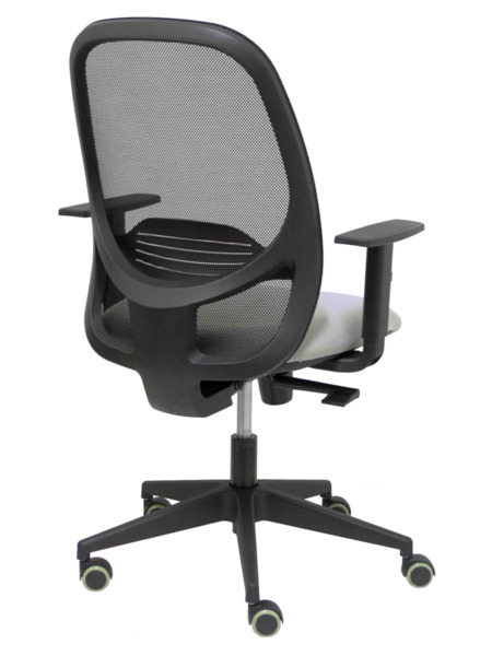 Silla de oficina Cilanco negra malla negra asiento bali gris brazo regulable. (7)