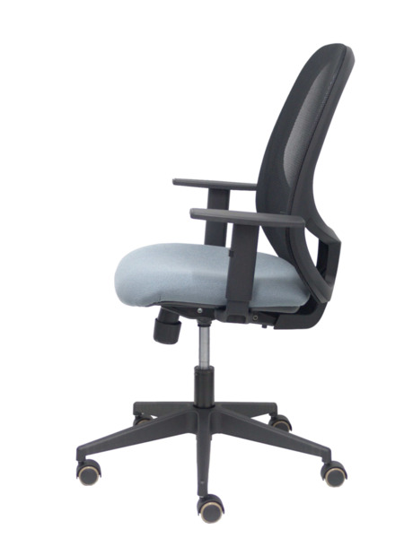 Silla de oficina Cilanco negra malla negra asiento bali gris brazo regulable (4)