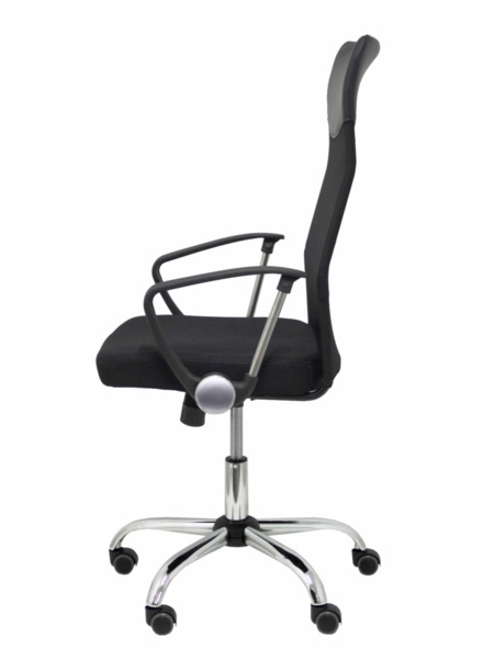 Silla de oficina Gontar respaldo malla negro asiento negro (4)