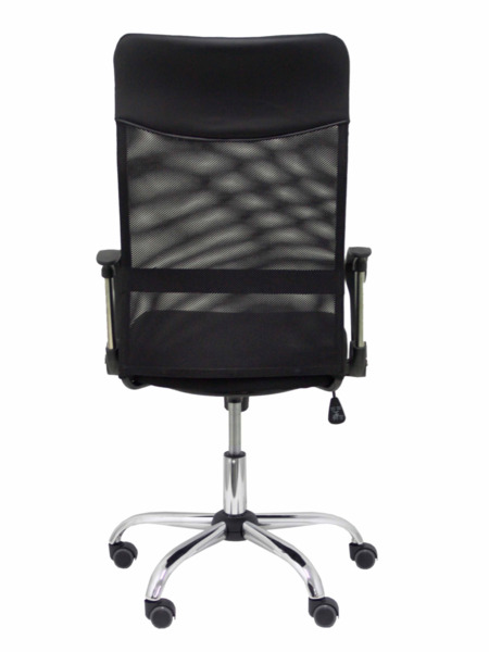 Silla de oficina Gontar respaldo malla negro asiento negro (6)