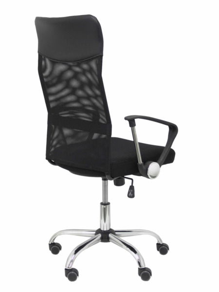 Silla de oficina Gontar respaldo malla negro asiento negro (7)