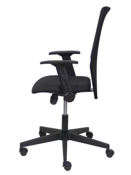 Silla de oficina Hijar respaldo malla negro asiento aran negro (4)