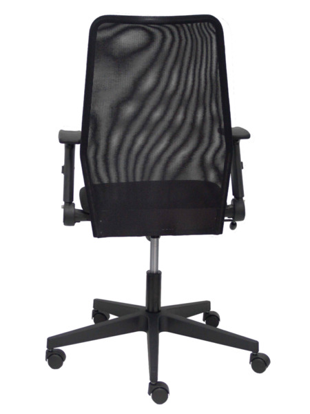 Silla de oficina Hijar respaldo malla negro asiento aran negro (6)