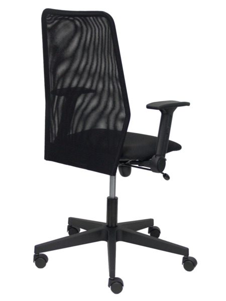 Silla de oficina Hijar respaldo malla negro asiento aran negro (7)