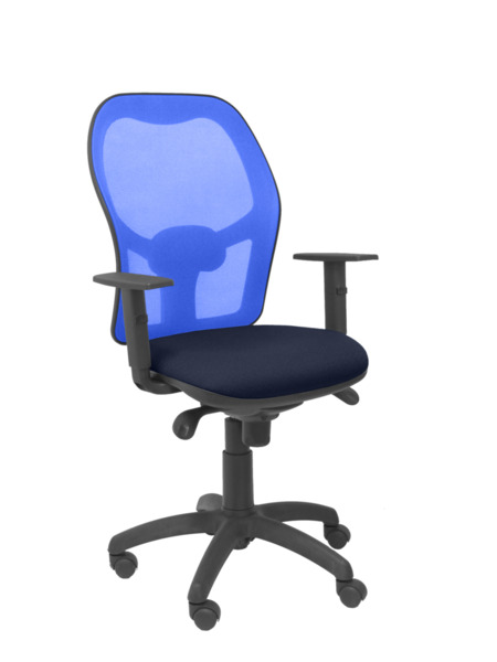 Silla de oficina Jorquera malla azul asiento bali azul marino (1)