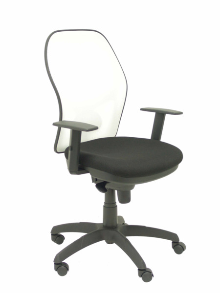 Silla de oficina Jorquera malla blanca asiento bali negro (1)
