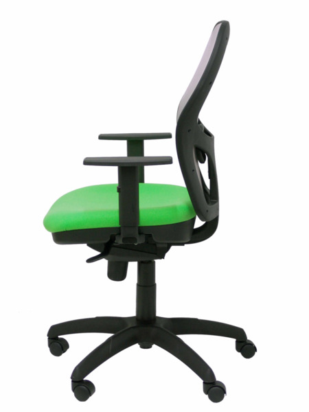 Silla de oficina Jorquera malla gris asiento bali verde pistacho (4)