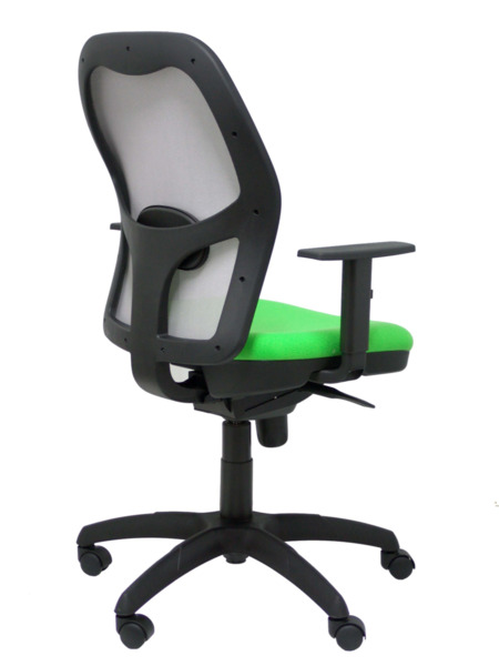 Silla de oficina Jorquera malla gris asiento bali verde pistacho (7)