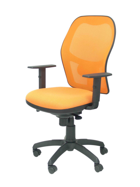 Silla de oficina Jorquera malla naranja asiento bali naranja (3)