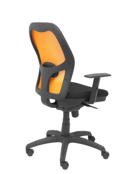 Silla de oficina Jorquera malla naranja asiento bali negro (7)