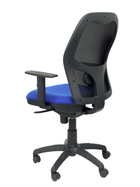 Silla de oficina Jorquera malla negra asiento bali azul (5)