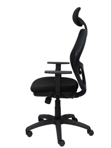 Silla de oficina Jorquera malla negra asiento bali negro con traslak y cabecero (4)