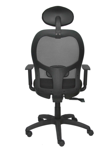 Silla de oficina Jorquera malla negra asiento bali negro con traslak y cabecero (6)