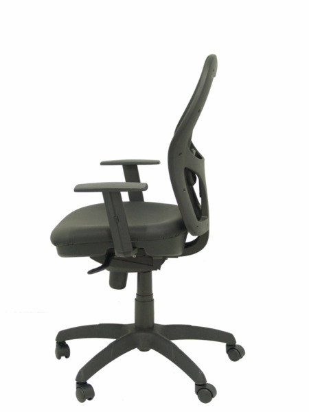 Silla de oficina Jorquera malla negra asiento similpiel negro (4)