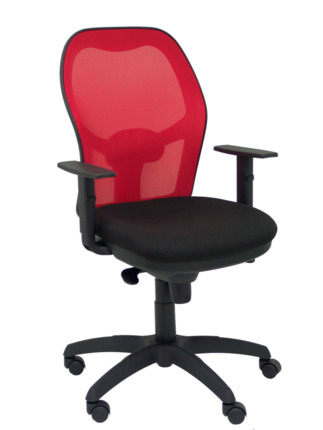 Silla de oficina Jorquera malla roja asiento bali negro