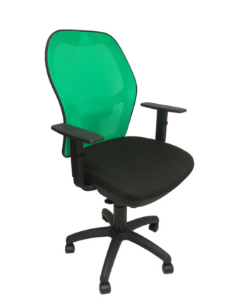 Silla de oficina Jorquera malla verde asiento bali negro