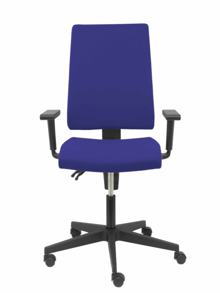 Silla de oficina Lezuza aran azul con brazos regulables (2)