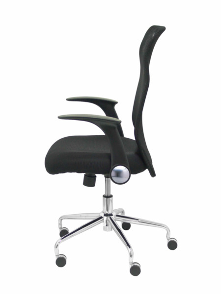 Silla de oficina Minaya respaldo malla negro asiento 3D negro (4)