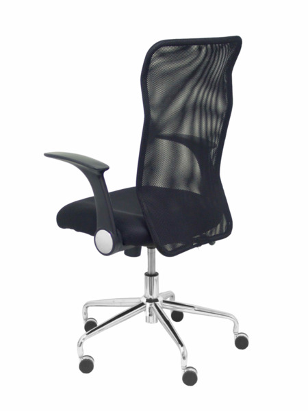 Silla de oficina Minaya respaldo malla negro asiento 3D negro (5)