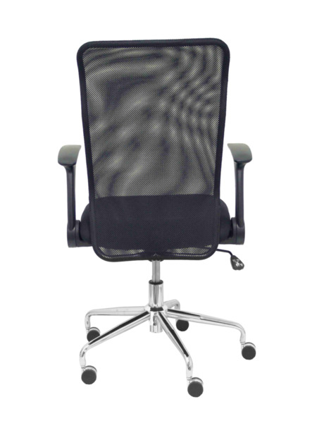 Silla de oficina Minaya respaldo malla negro asiento 3D negro (6)