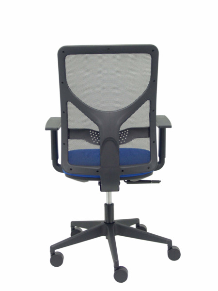Silla de oficina Motilla malla negra asiento bali azul brazo regulable (6)
