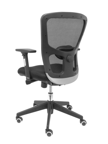 Silla de oficina Pozuelo respaldo malla negro asiento 3D negro. (5)