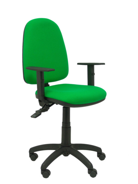 Silla de oficina Tribaldos verde con brazos regulables (1)