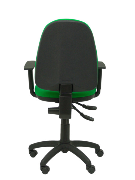 Silla de oficina Tribaldos verde con brazos regulables (6)