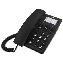 SPC Original Telefono Fijo Teclas Extragrandes - Diferentes Niveles de Timbre - 3 Memorias Directas - Para Mesa y Pared - Color