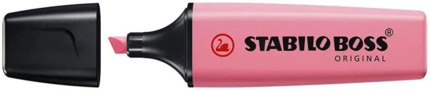 Stabilo Boss 70 Pastel Marcador Fluorescente - Trazo entre 2 y 5mm - Recargable - Tinta con Base de Agua - Color Rosa Cerezo en Flor