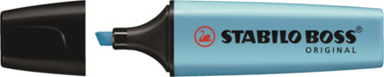Stabilo Boss 70 Rotulador Marcador Fluorescente - Trazo entre 2 y 5mm - Recargable - Tinta con Base de Agua - Color Azul Fluorescente