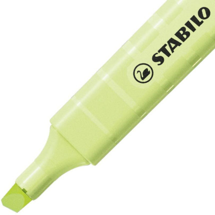 Stabilo Swing Cool Pastel Marcador Fluorescente - Cuerpo Plano - Punta Biselada - Trazo entre 1 y 4mm - Tinta con Base de Agua - Color Chispa de Lima