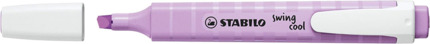 Stabilo Swing Cool Pastel Marcador Fluorescente - Cuerpo Plano - Punta Biselada - Trazo entre 1 y 4mm - Tinta con Base de Agua - Color Brisa Violeta