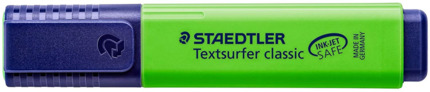 Staedtler Textsurfer Classic 364 Marcador Fluorescente - Punta Biselada - Trazo entre 1 - 5mm - Tinta con Base de Agua - Color Verde