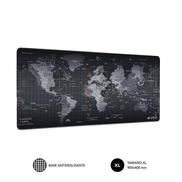 Subblim Alfombrilla Extra Grande de 900x400mm - Espacio Amplio para Juegos o Trabajos - Bordes Cosidos Duraderos - Alta Calidad