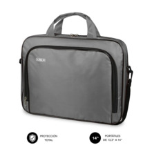 Subblim Estuche Oxford PortÃ¡til 13.3" a 14" - ProtecciÃ³n reforzada - Correas Ajustables -  Bolsillo Exterior - Color Gris