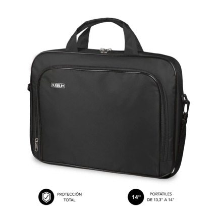 Subblim Estuche Oxford PortÃ¡til 13.3" a 14" - ProtecciÃ³n reforzada - Correas Ajustables -  Bolsillo Exterior - Color Negro