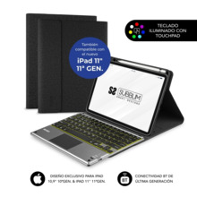 Subblim Funda con Teclado Excluisva para iPad 10Âª y 11Âª GeneraciÃ³n de 10.9" y 11" - Teclas Retroiluminadas - Bluetooth - Touc