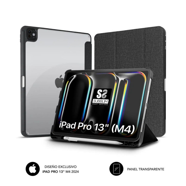 Subblim Funda Exclusiva para iPad Pro 13ââ¬Â³ M4 2024 - Cierre Magnetico - Bordes Reforzados - 2 Posiciones de Soporte - Color