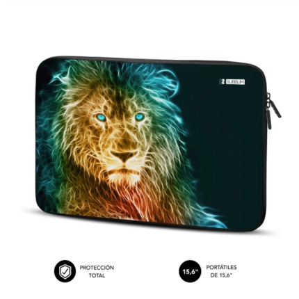 Subblim Funda Trendy de Neopreno PortÃ¡til de 15,6"- Resistencia a Golpes y Caidas - Color Lion