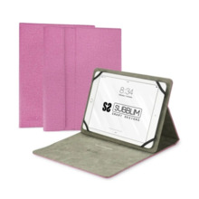 Subblim Funda universal para Tablet - Acabado en tacto Cloth - Soporte antideslizante - Cierre magnÃ©tico - Sistema de sujeciÃ³n