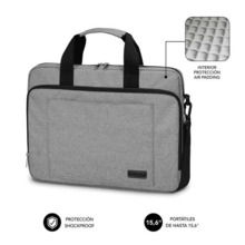 Subblim Maletin para Ordenador Portatil - DiseÃ±o Elegante para Portatiles de hasta 15,6" - Sistema de Proteccion Air Padding -